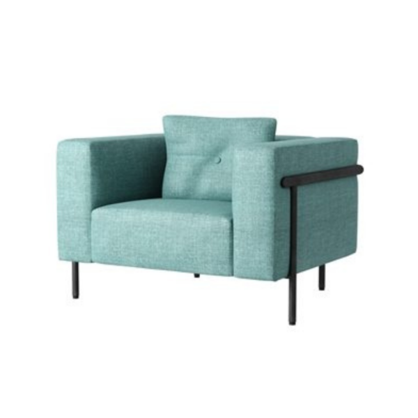 Square one seater sofa