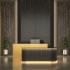 Glow reception desk