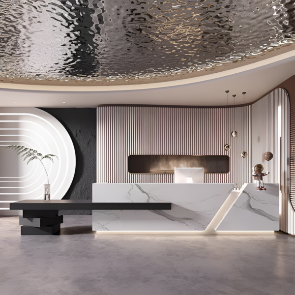 Zen reception desk