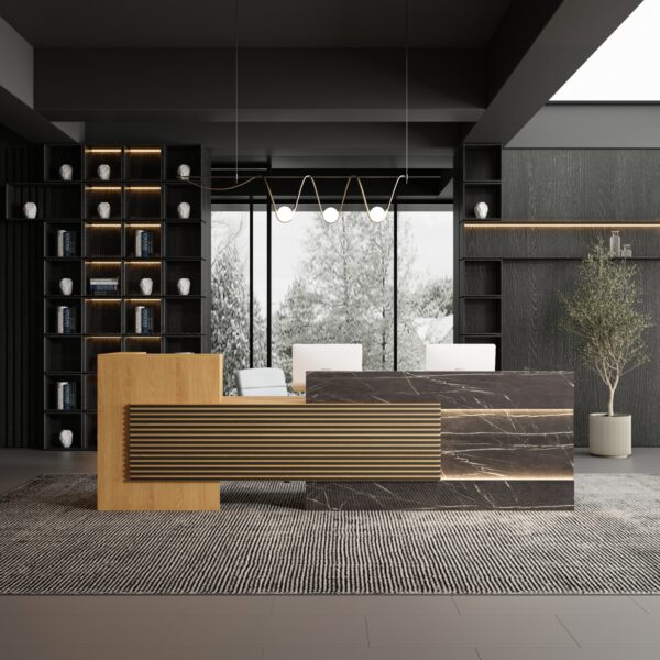 Cherry reception desk