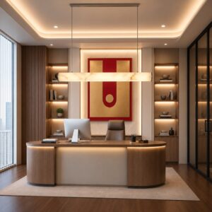 Full office furniture set in uae – design, comfort & value 2 Silver executive desk